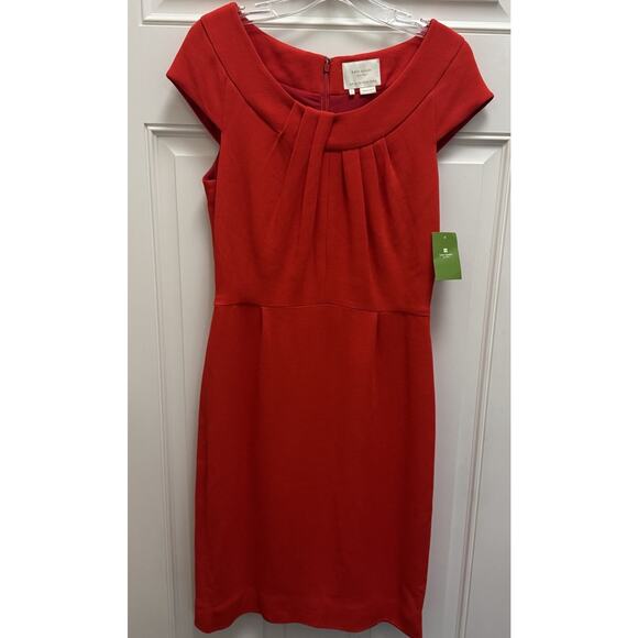 Kate Spade **NWT** Women’s Red Luxury Dress Short Elegant Design For Summer Sz 8
